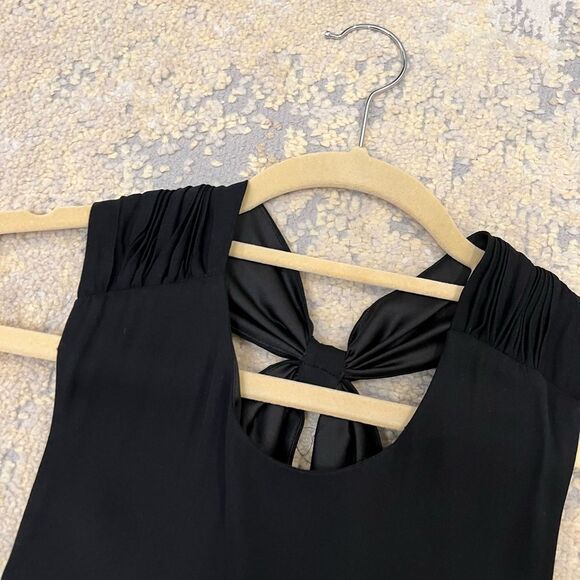 alice and olivia black jumpsuit cross open back - Picture 2 of 7